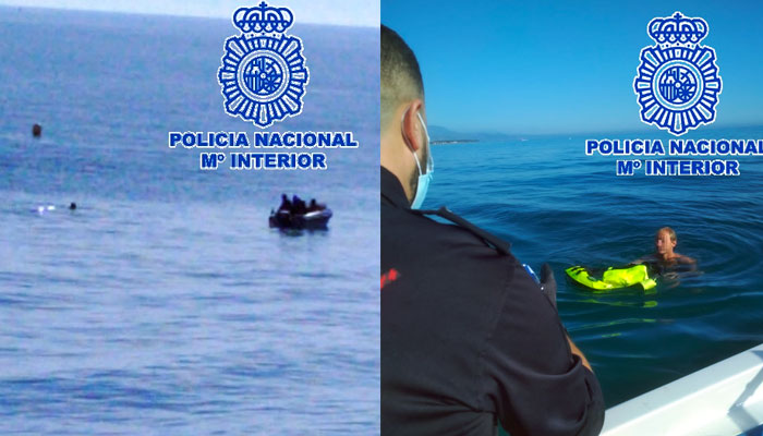 Intentó agredir a una mujer en una playa de Málaga y para evitar su arresto se adentró en el mar y permaneció dos horas junto a una boya