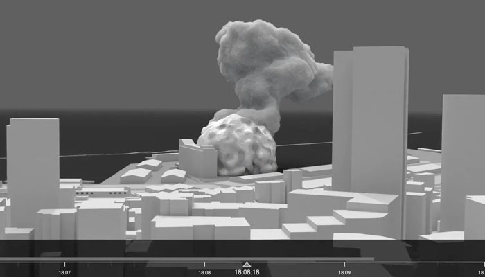 La explosión de Beirut explicada en una reconstrucción 3D