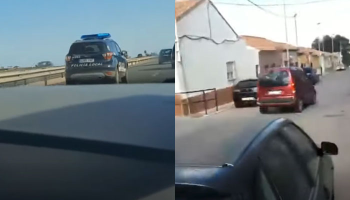 Persecución y detención de un kamikaze en Murcia que se saltó un control perimetral (Vídeo)