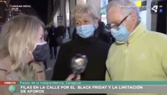 Esta mujer de Zaragoza dice en directo que tiene la solución al virus