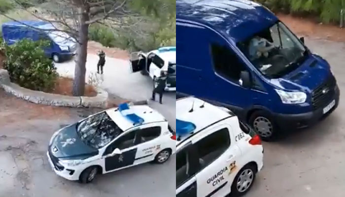 Persecución de película de la Guardia Civil en Alicante con tiros al aire y a las ruedas