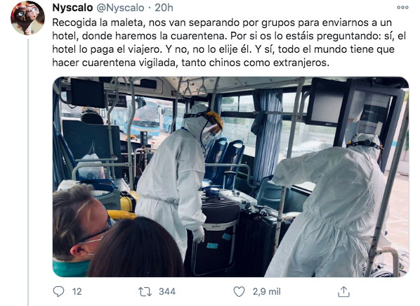 Un joven cuenta la vuelta de Madrid a Shanghái y todas las medidas que toman en China contra el coronavirus. Para alucinar