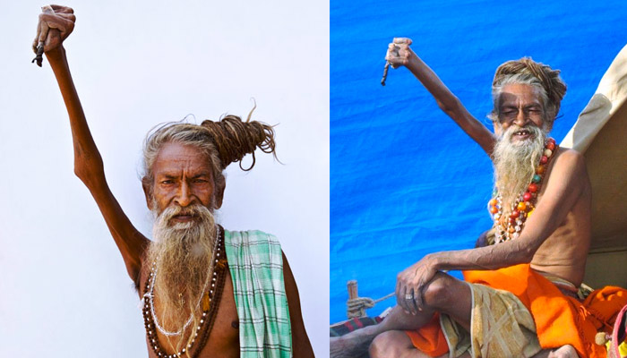 Este hombre lleva 47 años con el brazo levantado por la paz mundial