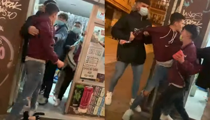 Un joven de Granada revienta de una patada el escaparate de una tienda tras negarse a usar la mascarilla