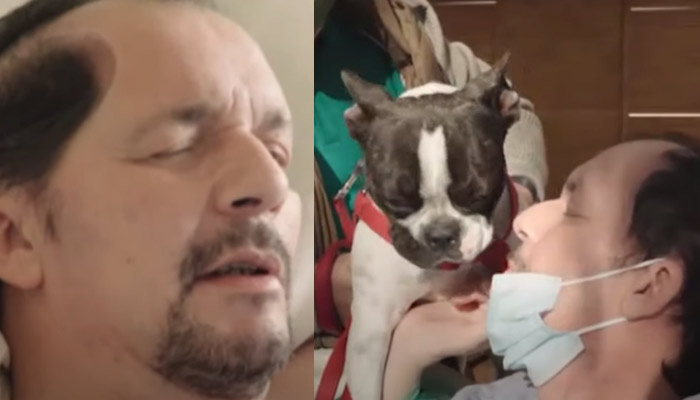 El emotivo vídeo de José Antonio al ver a su perra Mabel tras pasar por la UCI