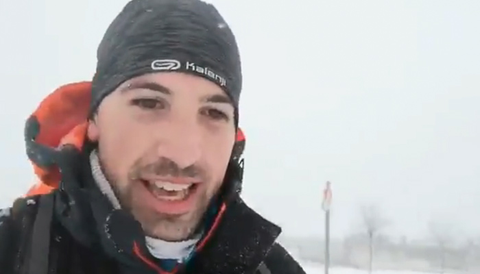 Un joven MIR recorre 17 kilómetros de pura nieve para llegar a su guardia al hospital Puerta de Hierro