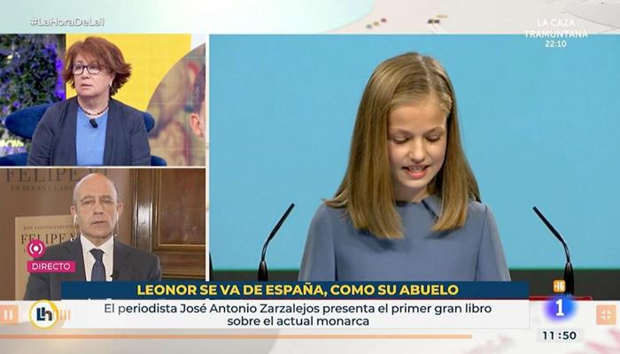 TVE despide fulminantemente a los responsables del polémico rótulo sobre la princesa Leonor: ''Se va de España, como su abuelo''