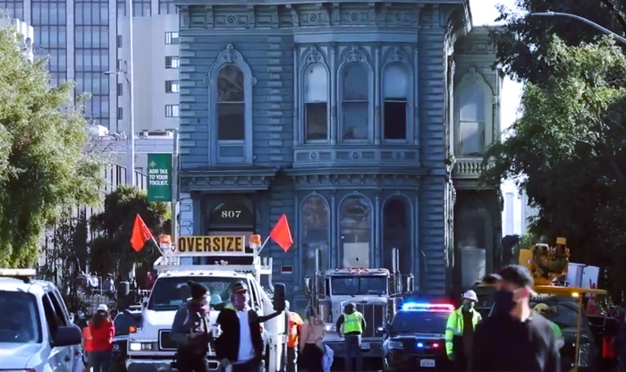 Mueve su casa Victoriana en San Francisco para colocarla en otra calle