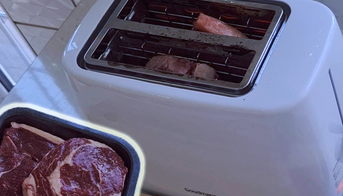 Un cocinero explica cómo preparar un filete de carne con una tostadora