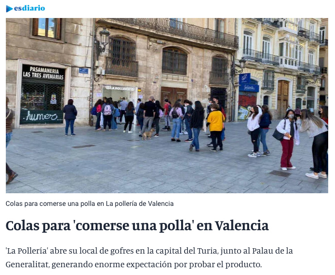 Noticia de última hora en Valencia...