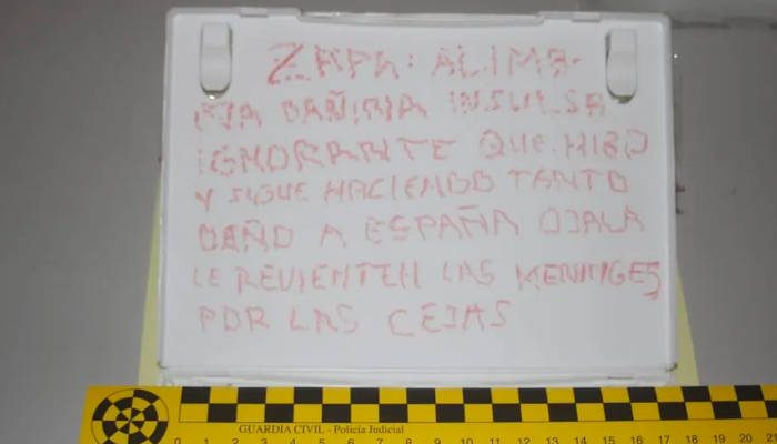 Correos intercepta una carta con dos balas de 38mm dirigida al expresidente Zapatero