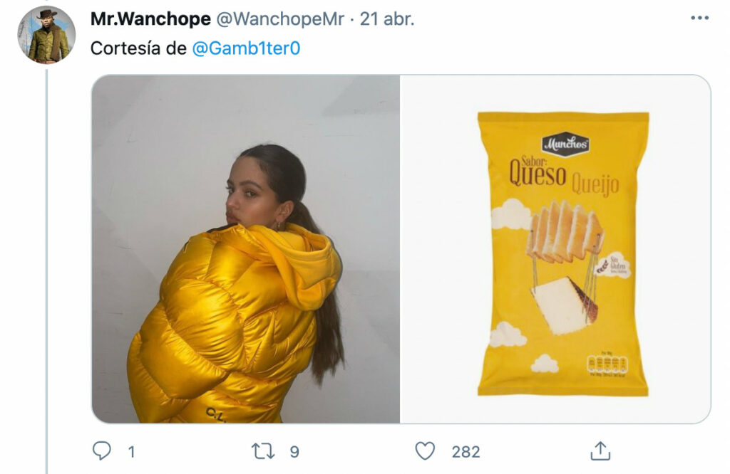 Rosalía como bolsas de patatas del Mercadona