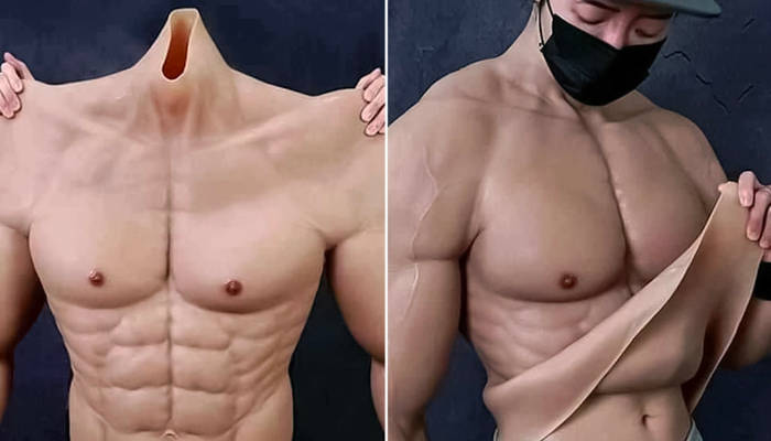 Cuerpo de gimnasio en segundos: crean un traje hiperrealista que te hará parecer musculoso