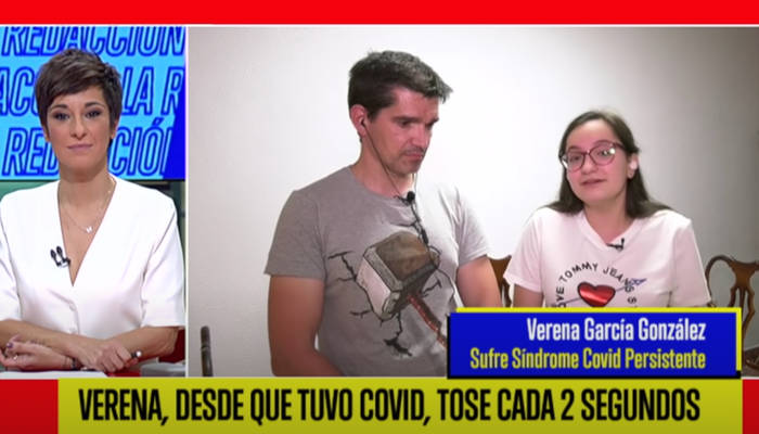 Entrevista a Verena García, la joven que desde que tuvo Covid-19 tose cada dos segundos