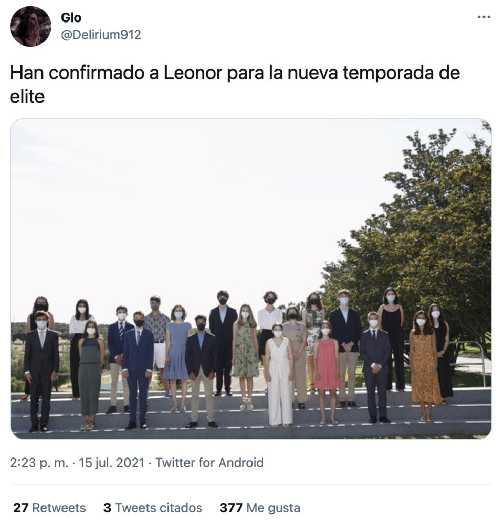 La princesa Leonor recibe en Zarzuela a sus futuros compañeros de colegio. ''¿Soy yo o parece que todos estos niños tienen 40 años y tres divorcios?''