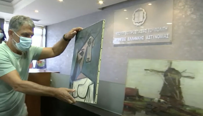 La policía griega recupera un Picasso robado hace 9 años y se les cae al suelo