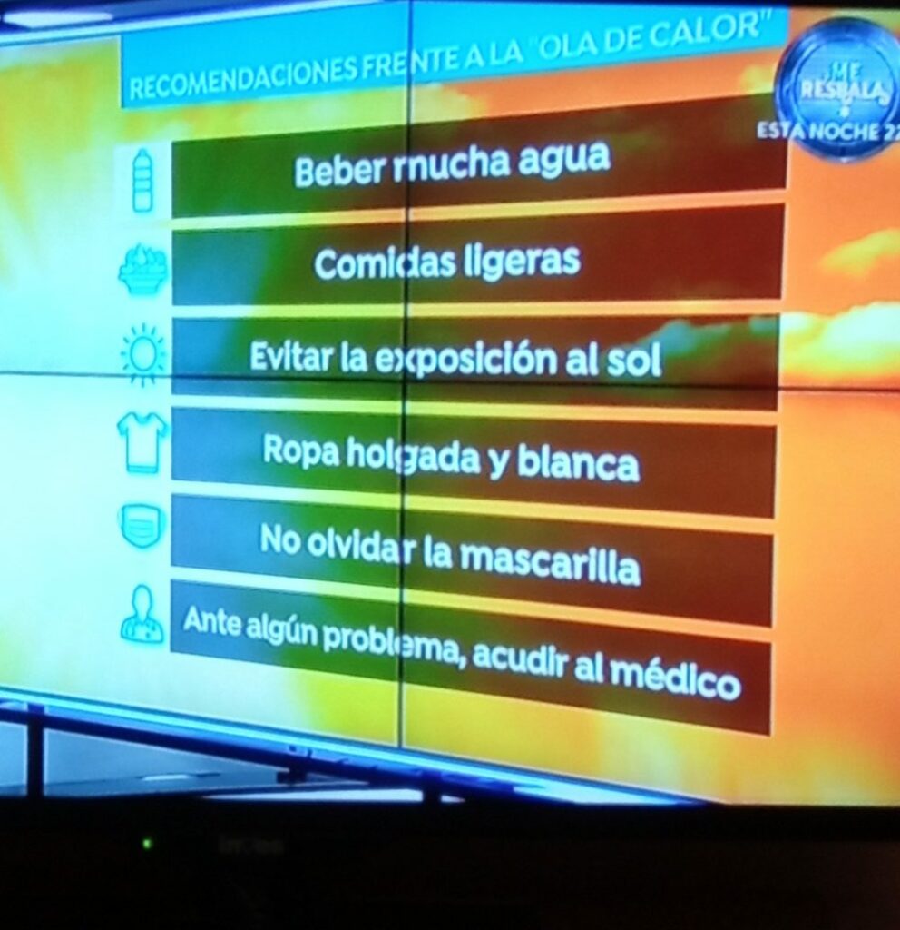 Recomendaciones frente a la ''ola de calor''