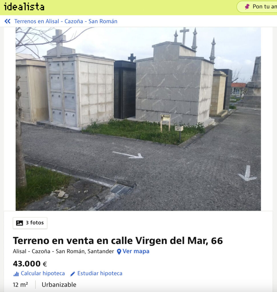 Se vende terreno en San Román, Santander. Buenas vistas