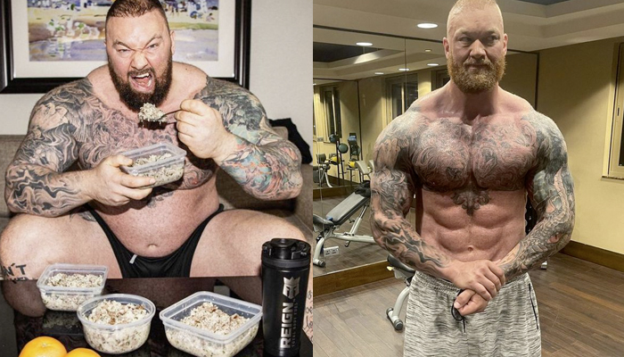 La transformación de Hafþór Björnsson (La Montaña) tras perder 50 kilos. Esta es la dieta que ha seguido