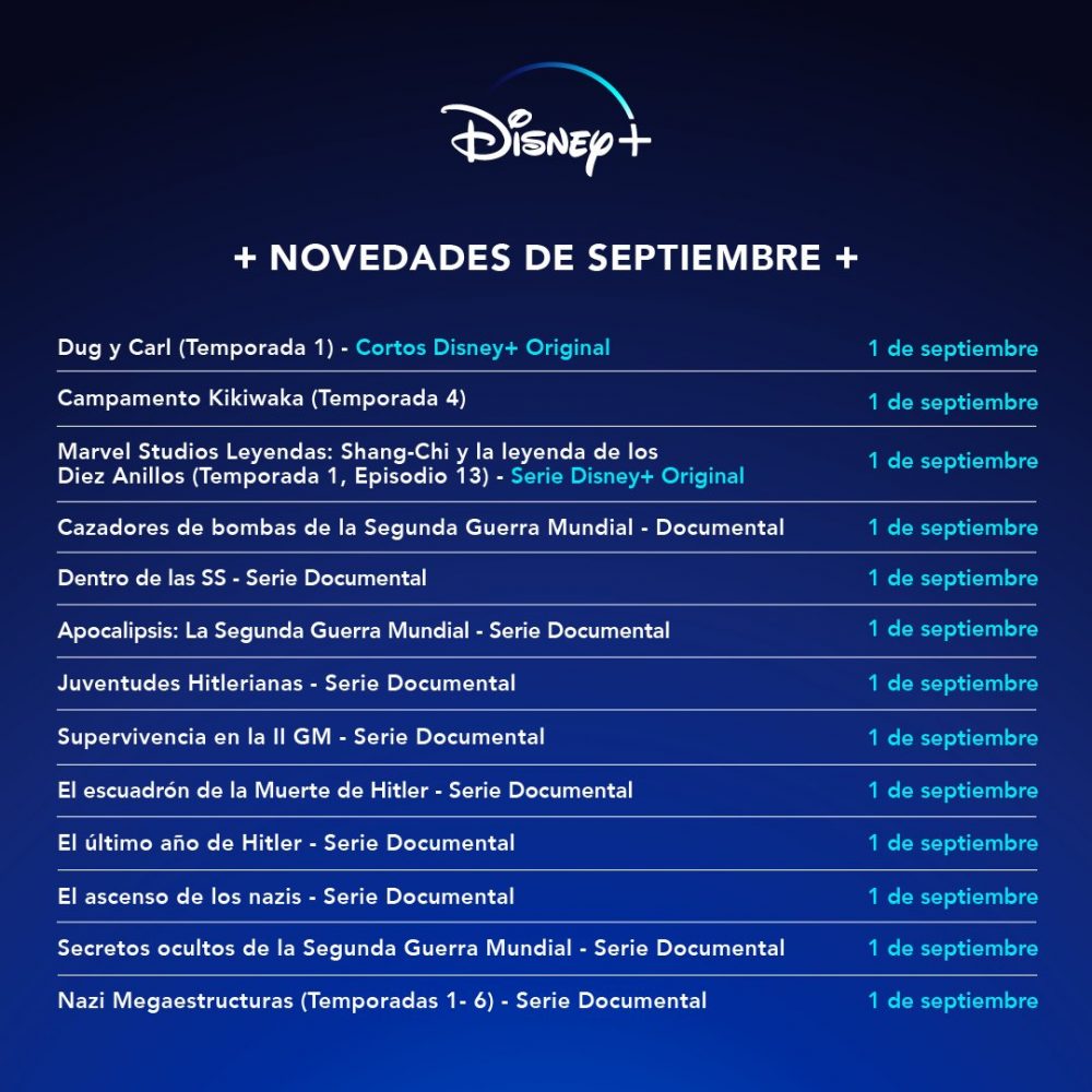 La inquietante nueva programación de Disney +...