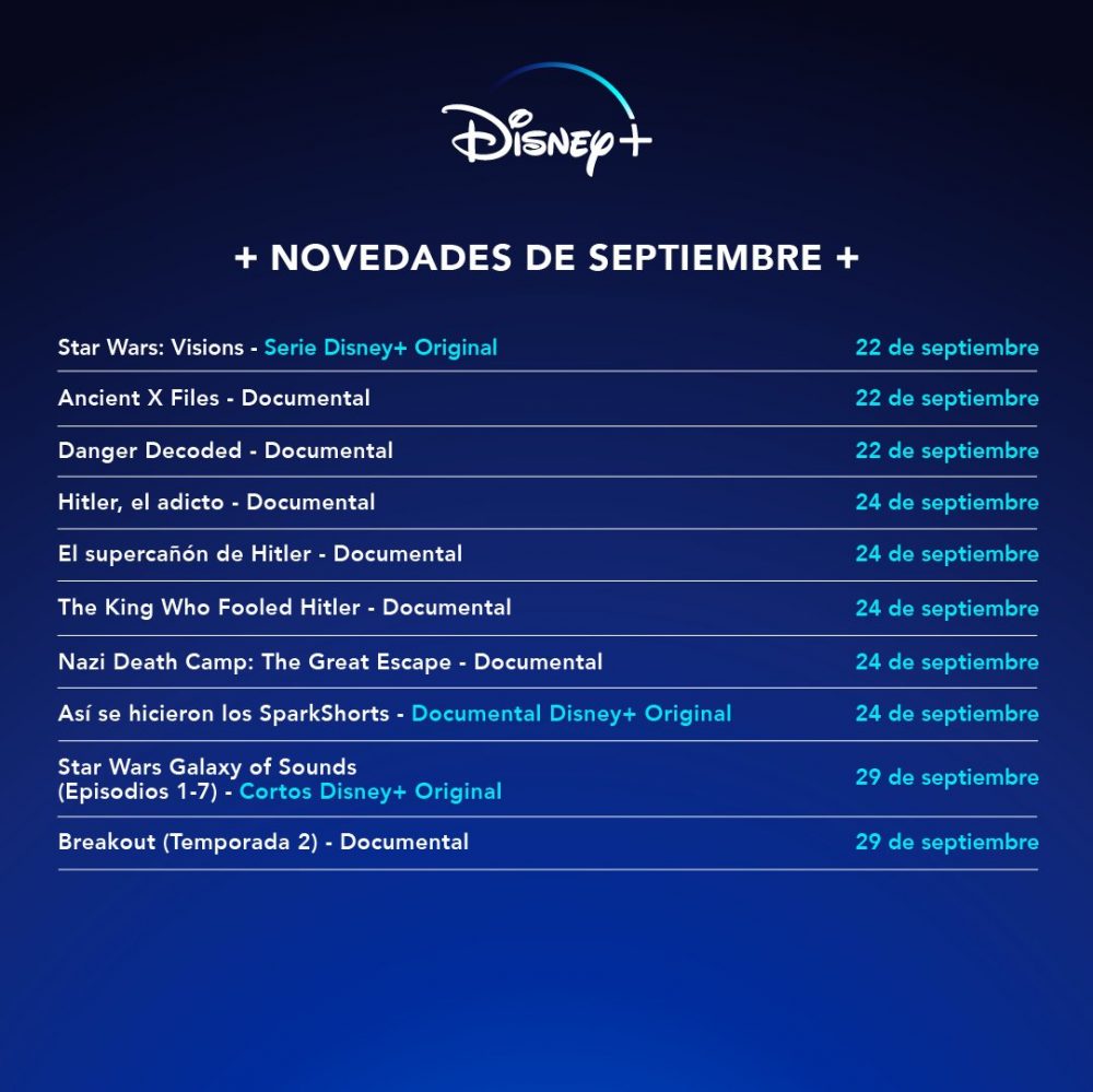 La inquietante nueva programación de Disney +...