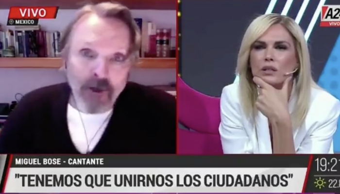 Miguel Bosé asegura que "los gobiernos nos quieren matar" con las vacunas