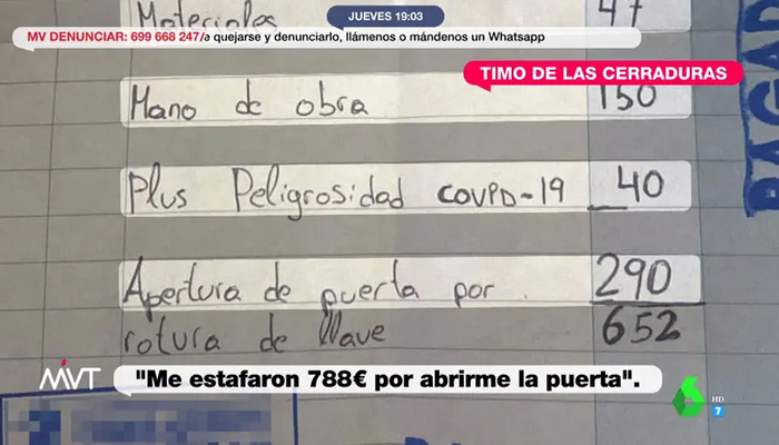 El timo de las cerraduras: cerrajeros que cobran casi 1.000 euros por abrir una puerta