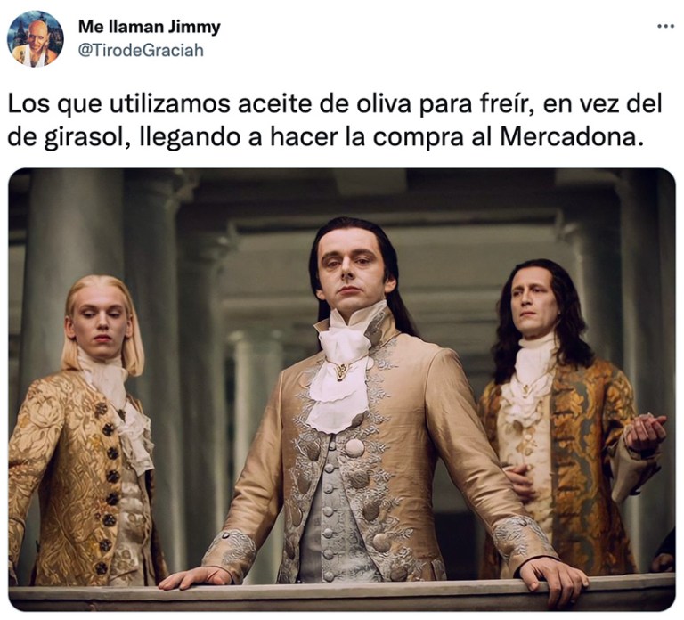 "Los que utilizamos aceite de oliva para freír, en vez del de girasol, llegando a hacer la compra al Mercadona"